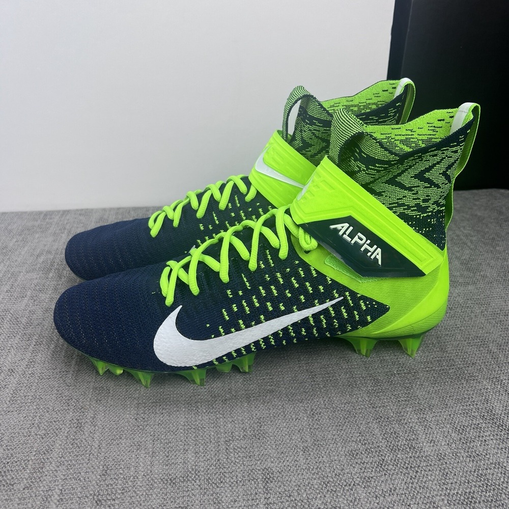 Nike Alpha Menace Elite 2 Football Cleats Seattle Seahawks BV2077-400 Size 11.5 - Picture 2 of 9